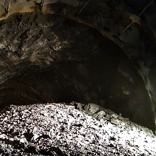 Underground mining tunnel
